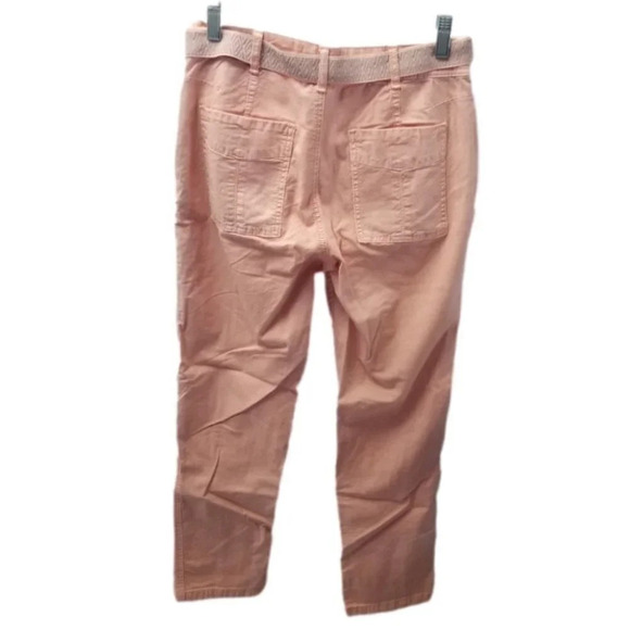 Anthropologie The Wanderer Belted Cotton Linen  Pants 26 - Picture 3 of 14